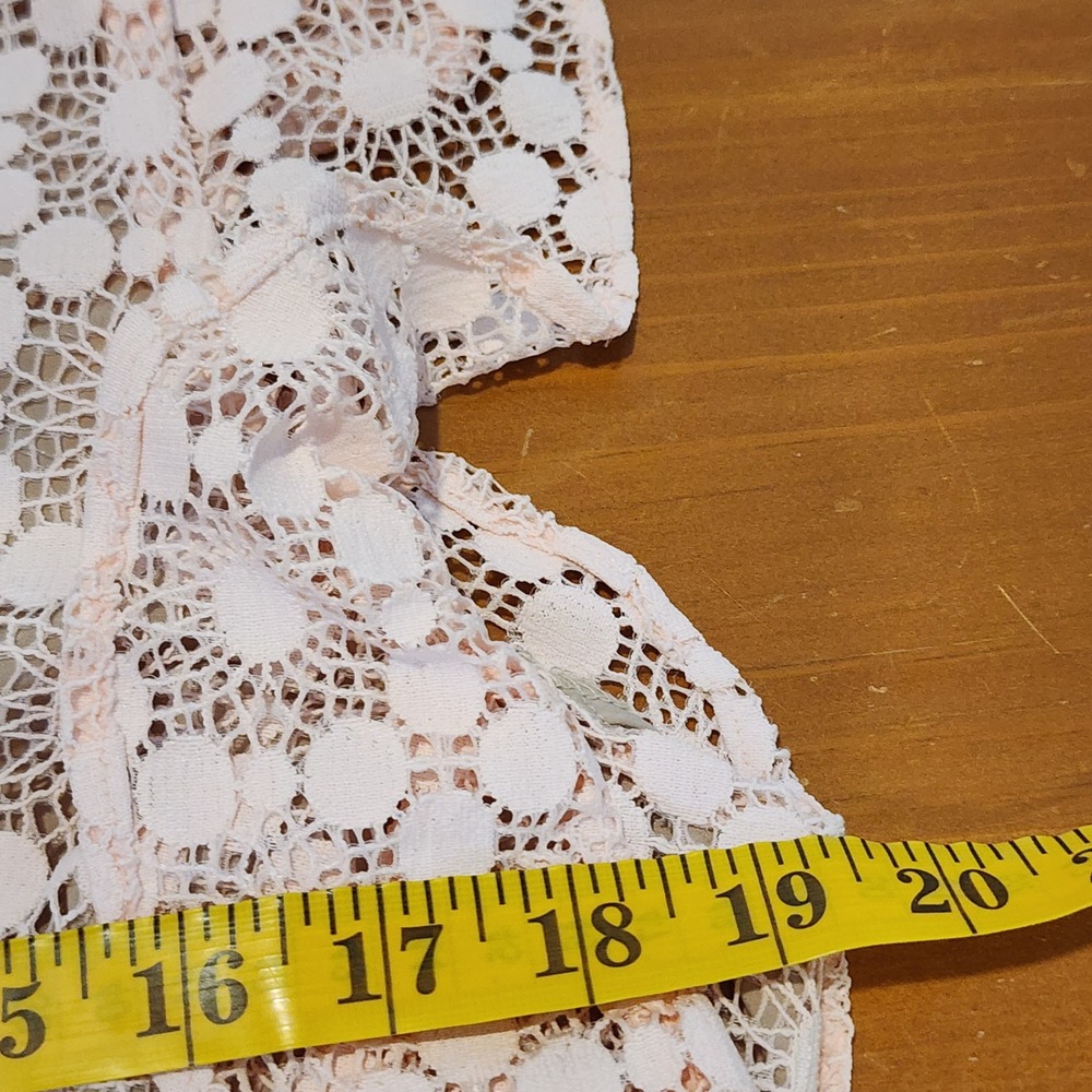 Tommy Hilfiger Fit Flare Dress Womens 14 Pink Lace Wedding Guest Brunch Shower - Picture 7 of 10